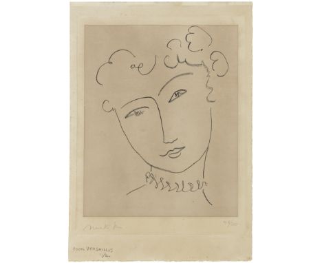 Henri Matisse (French, 1869-1954)La Pompadour (Plate 362) (Duthuit 664) Lithograph, 1951, on chine appliqué on Arches wove pa