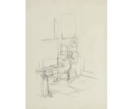 Alberto Giacometti (Swiss, 1901-1966)The Artist's Mother Seated I (Lust  50; Kornfeld 387C) Lithograph, 1965, on wove paper, 