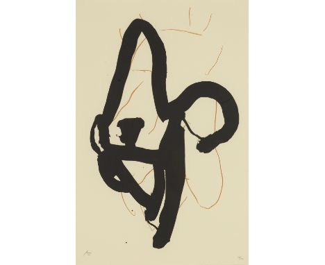 Robert Motherwell (American, 1915-1991)Beau Geste III, from Beau Geste Suite (Belknap 419) Lithograph in colours, 1989, on Ar