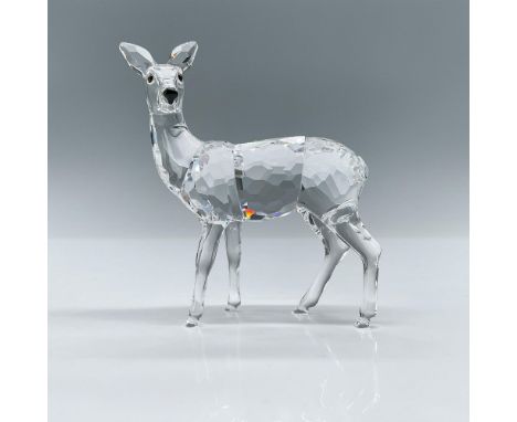 Lead crystal part of the Rare Encounters collection. Made with a clear crystal body and jet crystal eyes and nose. Swarovski 