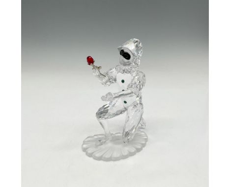 Third piece of the Masquerade trilogy. Figure made with clear, frosted, and colored crystal. Swarovski backstamp. 254044. Thi