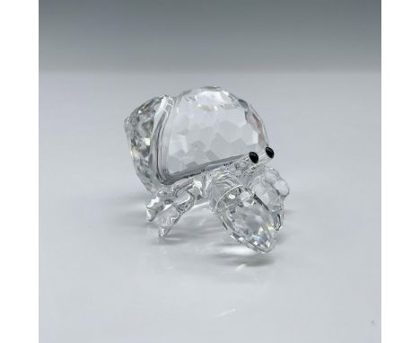 This Swarovski crystal hermit crab was part of the Aquatic Worlds family. It has a body in faceted clear crystal and Jet crys