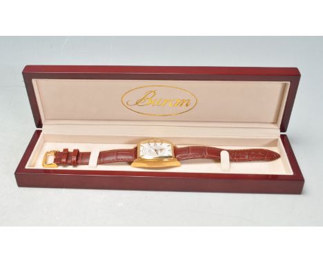 A gentleman's Buran SA Selena Automatic 26 jewels limited edition No. 242/999 wristwatch with Cal 7750. The watch having havi