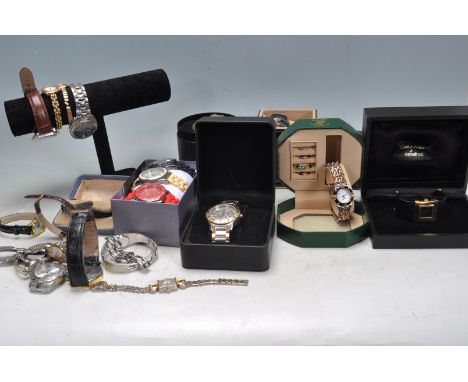 A collection of vintage and retro 20th century ladies and gents watches / wristwatches to include Citron, Eiger, Slazenger, S