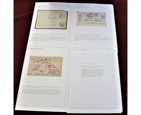 Russia 1916 Censored Mail Env cancel 17.5.1916 Elkhovka to Danish Red Cross; 2 POW postcards each item displayed &amp; descri
