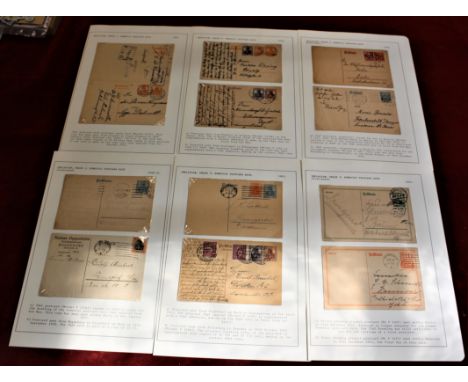 Germany 1920-1921 Inflation Period Mail; Michel P112 &amp; SG99 used 1920; Michel P119 &amp; SG01 used 1920; Michel P116 &amp