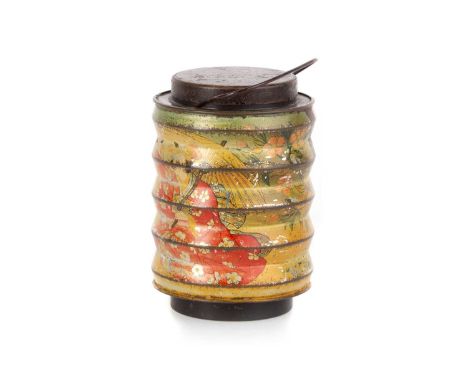 CARNIVAL LANTERN  BISCUIT TIN, HUNTLEY & PALMERS, CIRCA 1911  modelled in the form of a Japanese lantern, with handle and det