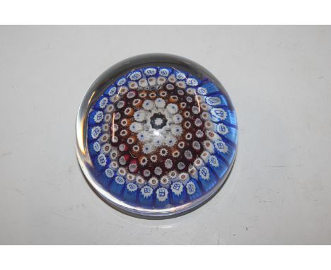 A large Millefiori paperweight 