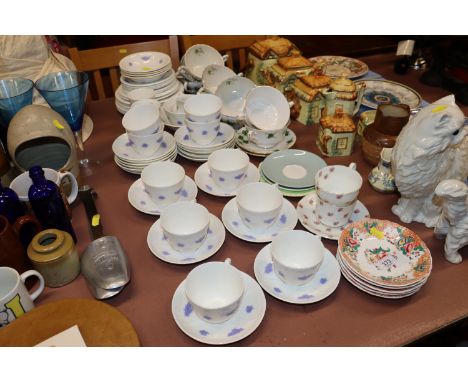 A quantity of teaware to include Royal Adderley "Chelsea" patterned teaware; Aynsley and Colclough "Ivy" pattern 