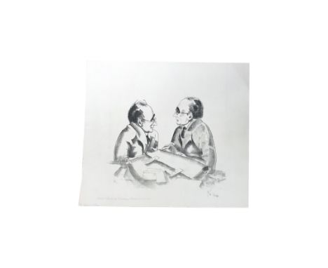 A folio containing 26 limited edition prints by Edmond Xavier Kapp comprising the following titles: The Nations at Geneva, Sp