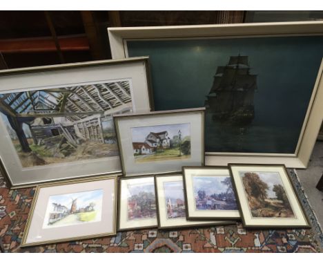 A collection of various prints and pictures.