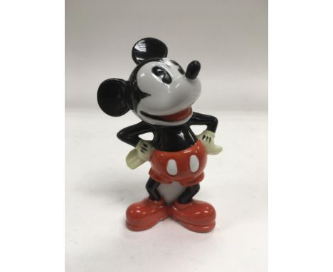 A ceramic Mickey Mouse spill vase, approx 10.5cm.