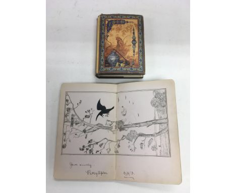 An Edwardian sketch book and a book 'The Quatrains of Khayam' (2).