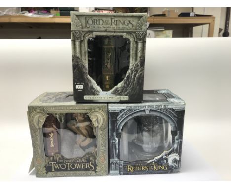 A complete collection of 'Lord of The Rings' extended edition DVD gift sets.