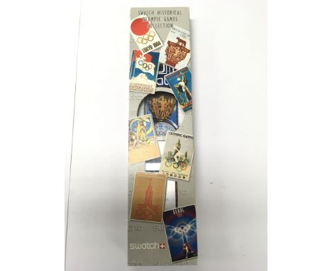 An Olympic Games Swatch Watch for the 1996 games in Atlantic.