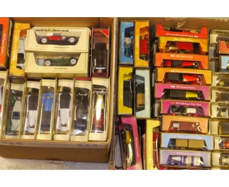 Matchbox Models of Yesteryear, A boxed collection of vintage private and commercial  vehicles many with branding, G-E, Boxes 