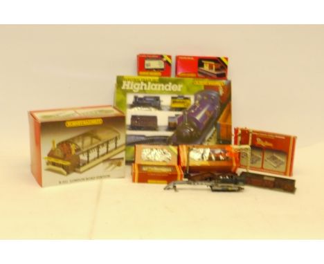 A Hornby (Margate) Train Set with Additional Locomotive and Accessories, comprising R701 'Highlander' set with HR 0-4-0ST and