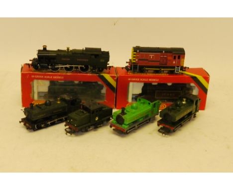 Hornby and Other OO Gauge Steam Locomotives, comprising boxed LMS crimson 'Jinty' 16440 and GWR 0-6-0PT 8751, another unboxed