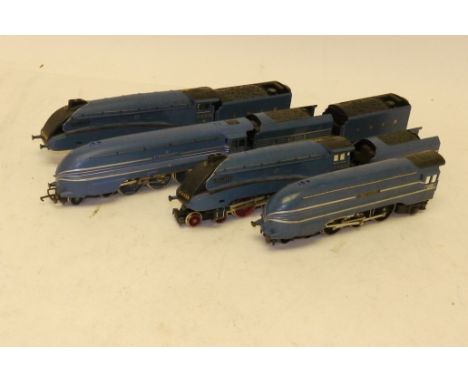 Tri-ang and Hornby OO Gauge Streamlined Steam Locomotive Projects, comprising parts of two LMS 'Coronation' 4-6-2's and parts