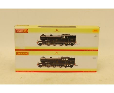 Hornby (China) 00 Gauge BR black Thompson L1 2-6-4t Locomotives, R2914 No 67722 and R2913 '67772', both in original boxes, E,