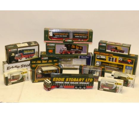 Eddie Stobart Models, A boxed group of vintage and modern vehicles, some limited edition, including 1:43, 1:64 and 1:76 scale