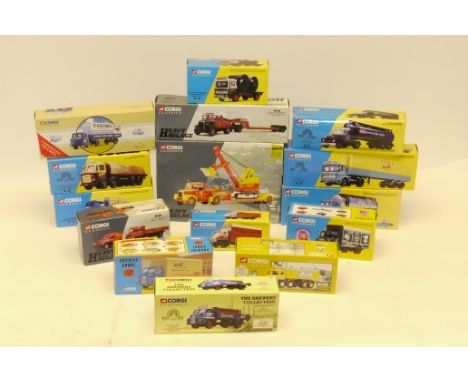 Corgi Classic Commercial Models, A boxed collection of vintage vehicles, some limited edition, including, Heavy Haulage, Buil