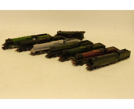 Tri-ang and Hornby OO Gauge 'Princess' Steam Locomotives and Projects, comprising substantially complete examples in BR black