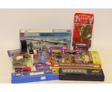 1970s and Later Toys, A collection of factory sealed toys including A 1976 Airfix Concorde model kit with factory sealed cont