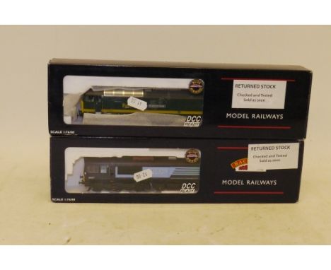 Bachmann OO Gauge BR Diesel Locomotives, comprising ref 32-752 Class 57/0 57602 'Restormel Castle' in First green/yellow, wit