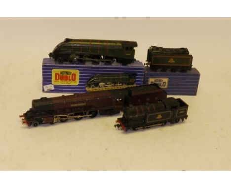 Boxed Hornby-Dublo OO Gauge 3-rail Locomotives, comprising LMS crimson 6231 'Duchess of Atholl' and tender, G, BR green 60016