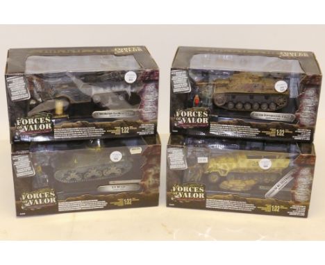 Forces of Valor, A boxed group of 1:32 scale WWII era vehicles, comprising 81310 German SD KFZ 151/1 Hanomag and 81306 Sturmg