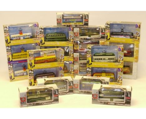 Corgi Original Omnibus Trams, A boxed collection of 1:76 scale vintage trams many limited or special edition including Blackp