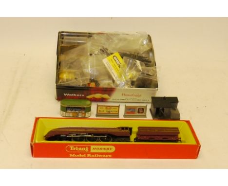 Tri-ang-Hornby OO Gauge LMS 'King George VI' Locomotive and Assorted Spare Parts,  ref R871, as no 6244 with tender, with a R