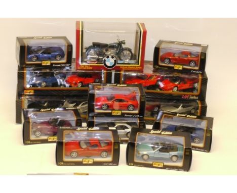 Maisto and Tootsie Toy Models, A boxed group comprising Maisto special edition 1:24 scale models of modern private vehicles w