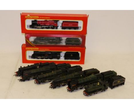 Tri-ang T/H and  Hornby 00 Gauge Locomotives,  Tri-ang black 'Princess ' Tender, in original box, unboxed  'Britannia' and gr
