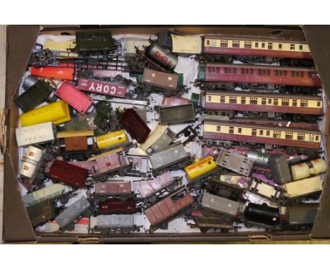 A Collection of Early Tri-ang Locomotives and Rolling Stock, including green 'Princess' (VG), black 2-6-2T, two 'Jinties', 3F