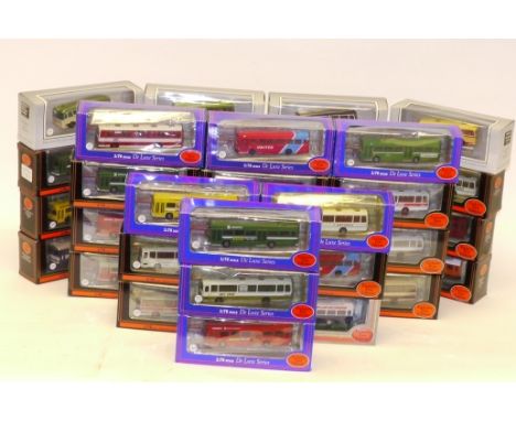 Exclusive First Editions, A boxed collection of 1:76 scale vintage buses and coaches, including Deluxe Series examples (12), 