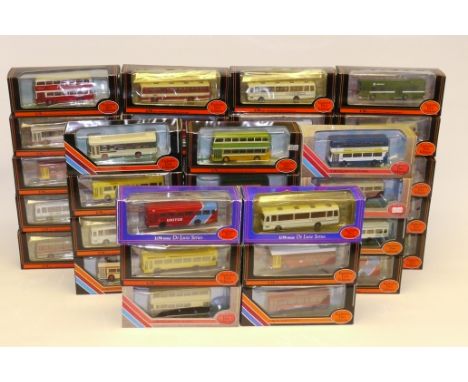 Exclusive First Editions, A boxed collection of 1:76 scale vintage and modern buses and coaches, including two deluxe edition