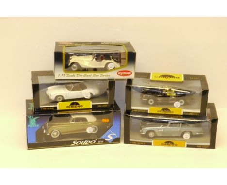 Boxed 1:18 Scale British Vehicles, A collection of vintage vehicles, including Kyosho 08111W Morgan 4/4 series 11, Chrono mod