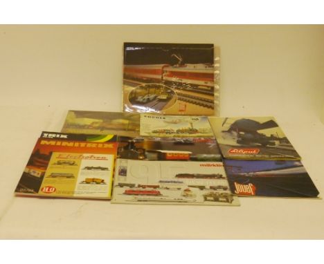 A Large Collection of Continental Model Railway Catalogues and Leaflets, including 1950's Rivarossi catalogues, 1962 Pocher, 