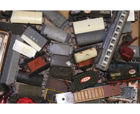 Playworn Tri-ang/Hornby and Other OO Gauge Freight Stock, including 9 assorted boxed wagons, all F-G, and a large collection 