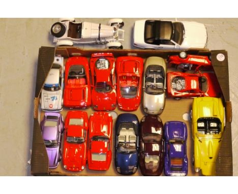 Unboxed 1:18 and 1:24 Scale Models, A collection of vintage and modern vehicles including examples by Guiloy, Polistil, Burag