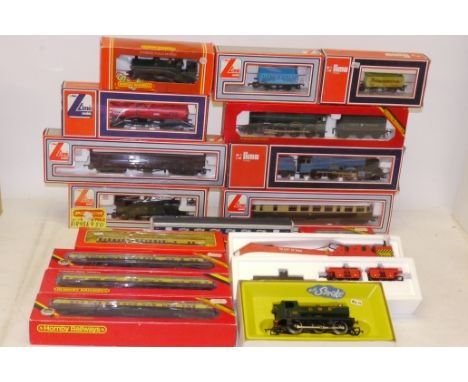 Boxed Hornby (Margate) and Lima OO Gauge Trains, mostly of GWR subjects, including 'Albert Hall', 3 Hornby 0-6-0PT's, GWR coa