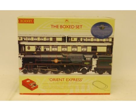 A Hornby (China) OO Gauge R1038 'Orient Express' Boxed Train Set, with BR green Bulleid Pacific 'United States Lines' no 3501