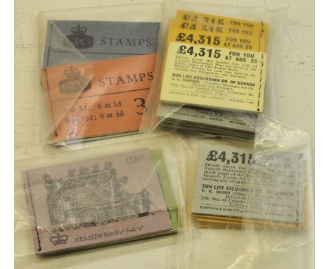 Twenty one GB Stamp Booklets, as new, mainly pre decimal, mid to late 60's. (21) 