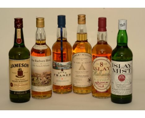 Islay Mist Deluxe Blended Scotch Whisky, 70cl, 40% vol, boxed, together with The Raeburn Blend of Old Scotch Whisky, 70cl, 40