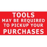 You May Need Tools To Pickup Your Items. We do not have tools available for disassembly of your
