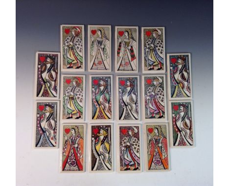 A set of H & R Johnson ceramic wall tiles, manufactured for Dorincourt Sheltered Industry, printed and painted in bright colo