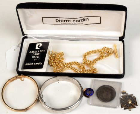 One bangle, coins, etc. 
