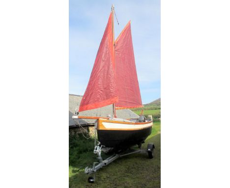 Laurent Giles Jolly Boat
 
15ft marine ply-built centreboard gaff sloop trailer-sailor day boat.
Built in 1996 from plans num